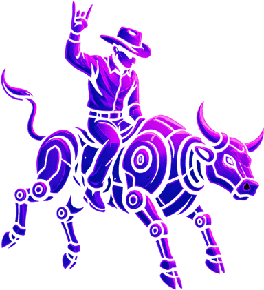 Rider on AI bull
